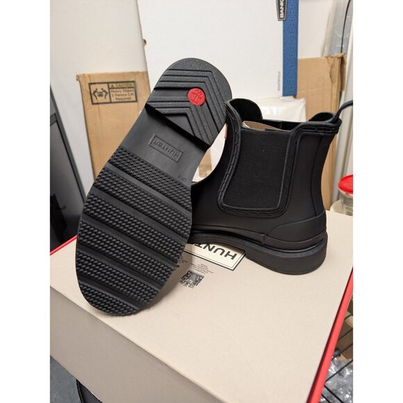 New Hunter Women's Original Chelsea Rain Boot Black Size 8 - Picture 5 of 6